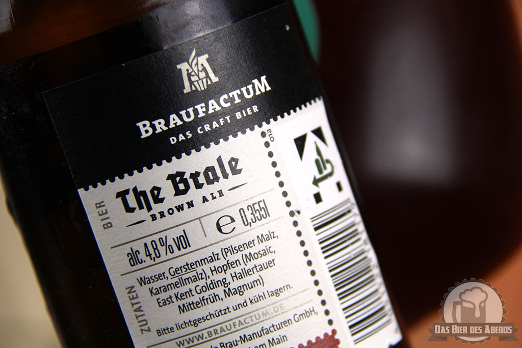 Braufactum, The Brale, Braunbier, braunes Bier, Brown Ale, Brown Beer